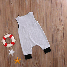 Load image into Gallery viewer, Mighty Newborn Sleeveless Patchwork Romper