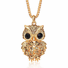 Load image into Gallery viewer, Owl of Wisdom Crystal Necklace