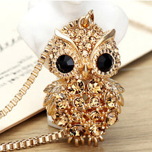 Load image into Gallery viewer, Owl of Wisdom Crystal Necklace