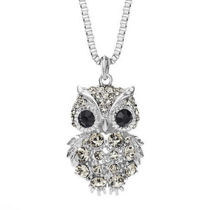 Owl of Wisdom Crystal Necklace