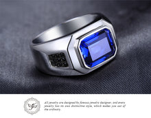 Load image into Gallery viewer, The El Royal Sapphire Sterling Silver Ring