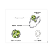 Load image into Gallery viewer, Natural Peridot Ring Sterling Silver Ring