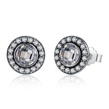 Load image into Gallery viewer, Authentic 925 Sterling Silver Brilliant Legacy Stud Earrings With Clear CZ