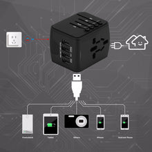 Load image into Gallery viewer, Universal Travel Charger Adapter 4 USB