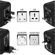 Load image into Gallery viewer, Universal Travel Charger Adapter 4 USB