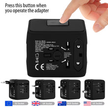 Load image into Gallery viewer, Universal Travel Charger Adapter 4 USB