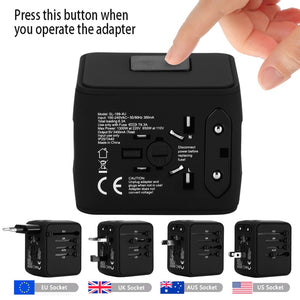 Universal Travel Charger Adapter 4 USB