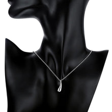 Load image into Gallery viewer, Raindrop Necklace in 18K White Gold Plated