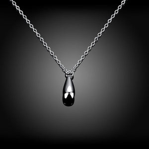 Raindrop Necklace in 18K White Gold Plated