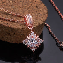 Load image into Gallery viewer, Swarovski Crystal 18K White Gold Plated Snowflake Necklace