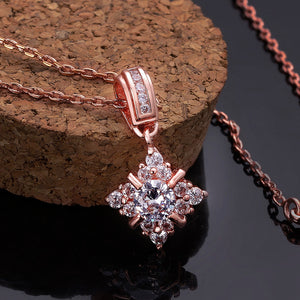 Swarovski Crystal 18K White Gold Plated Snowflake Necklace