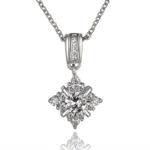 Load image into Gallery viewer, Swarovski Crystal 18K White Gold Plated Snowflake Necklace