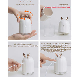 Elegant Air Humidifier Essential Oil Diffuser