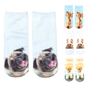 Cute Puppy Printed Socks