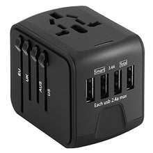 Load image into Gallery viewer, Universal Travel Charger Adapter 4 USB