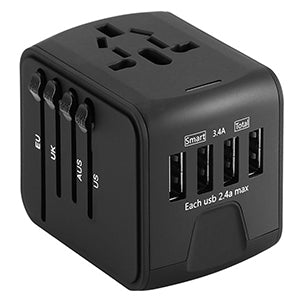 Universal Travel Charger Adapter 4 USB