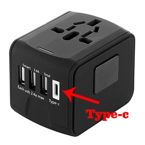 Universal Travel Charger Adapter 4 USB